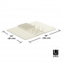 Umbra Escurridor para Platos 2 Piezas Beige de Polipropileno