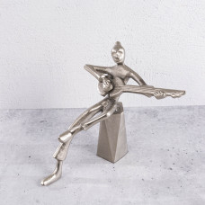 Adorno Guitarrista Mediano Silver de Aluminio