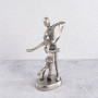Figura Mediana Pareja Silver de Aluminio