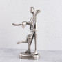 Figura Mediana Pareja Silver de Aluminio
