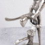 Figura Mediana Pareja Silver de Aluminio