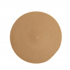 Individual Redondo Camel 38cm de Fibra Natural