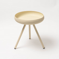 Mesa Decorativa Pequeña Beige de Hierro