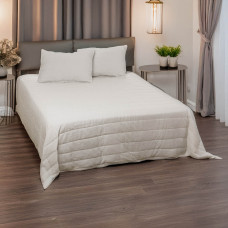Haus Juego de Cubrecama Corrugado Blanco 100% Poliéster