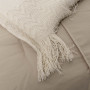 Cobija Throw Antonieta Beige 130x180cm 100% Algodón Fatelares