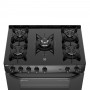 Electrolux Cocina a Gas Vitrocerámica FE5GPE Negro 5 Quemadores 76cm