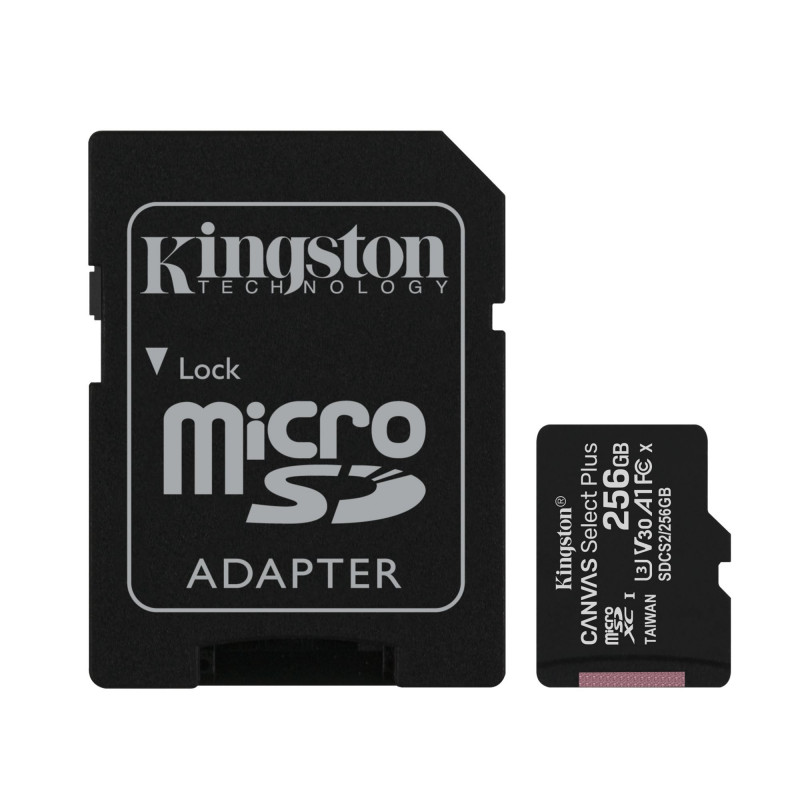 Kingston Tarjeta Micro SD 256GB con Adaptador