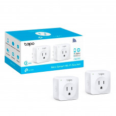 TP-LinK Enchufe Smart Home Tapo P100 x2 con Programación, Temporizador y Control de Voz