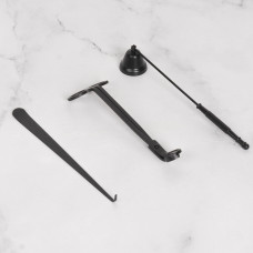 Set de Cuidado para Velas 3 Piezas con Centrador, Cortador y Apagador de Mecha