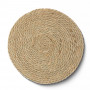 Individual Redondo Trenza 35cm de Fibra Natural Novo