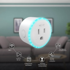 Nexxt Enchufe Smart Home Wi-Fi NHP-S610 con Control de Voz y Luz RGB