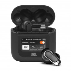 JBL Audífono Bluetooth In Ear Tour Pro 2 con Cancelación de Ruido, Caja y Pantalla Negro