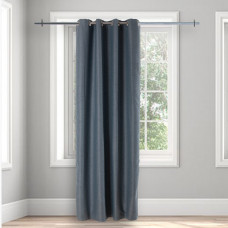 Cortina Decorativa Montego Blackout Azul 140x229cm con Ojales 100% Poliéster