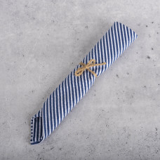 Haus Servilleta Rayas Delgadas 40cm Azul / Blanco