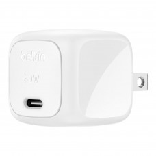 Belkin Cargador para Pared USB-C WCA008DQWH Blanco de Carga Rápida / 30W
