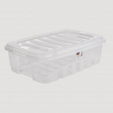 Caja Organizadora Gran Box con Tapa y Agarradera Clear de Plástico