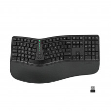 Meetion Teclado Ergonómico Inalámbrico MT-Director Negro