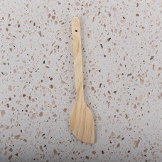 Espátula Media Luna 25cm Natural de Madera