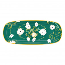 Guzzini Fuente Ovalada para Servir Fusion Verde 39.5x16.5cm de Melamina