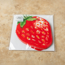 Juego de 12 Servilletas Frutilla Strawberry Rojo