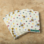 Juego de 20 Servilletas Lunch Bumble Bee and Polka Dots Beige 33x33cm