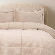 Haus Juego de Cubrecama Ribbed Mink 100% Poliéster
