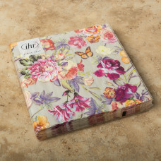 Juego de 20 Servilletas Lunch Flores Noria 33x33cm