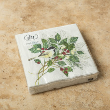 Juego de 20 Servilletas Cocktail Christmas Tradition Beige 25x25cm