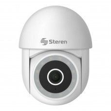 Steren Cámara Smart Home Wi-Fi Mini para Exterior con Sirena y Detección Corporal