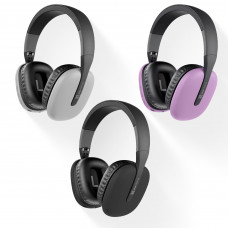 Klip Xtreme Audífonos Diadema Bluetooth ZoundTune KWH-010GR Gris con Hasta 25 Horas de Reproducción