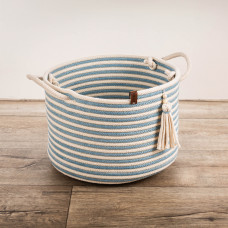 Canasta Paris con Asas 30x40cm Naranja / Crudo 100% Algodón