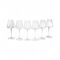 Juego de 6 Copas para Vino Tinto Clear 0.42L de Vidrio