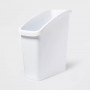 Sterilite Basurero Inclinado Blanco 46x20x40cm de Plástico