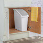 Sterilite Basurero Inclinado Blanco 46x20x40cm de Plástico