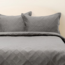 Haus Juego de Cubrecama Rombos Velvet 260g/m² 100% Poliéster