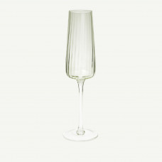 Copa para Champagne Lineal Verde de Vidrio Novo