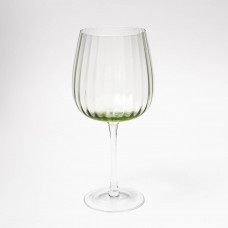 Copa para Vino Tinto Lineal Verde de Vidrio Novo