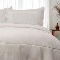 Juego de Cubrecama Rislur Beige 50% Algodón y 50% Poliéster