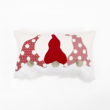 Forro para Cojín Gnomos Ivory / Rojo 50x30cm 50% Algodón - 50% Poliéster