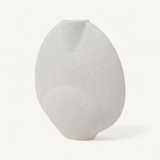 Florero Redondo Blanco 32cm de Cerámica