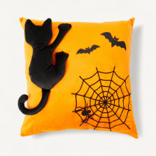 Haus Cojín Relleno Gato Negro 45x45cm 100% Poliester