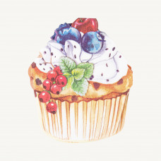 Juego de 12 Servilletas de Sweet Cupcake