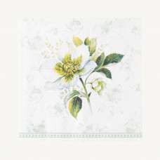 Juego de 20 Servilletas Lunch Christmas Classic Blanco / Verde 33x33cm