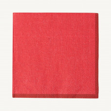 Juego de 20 Servilletas Cocktail Linen Blanco / Silver 25x25cm