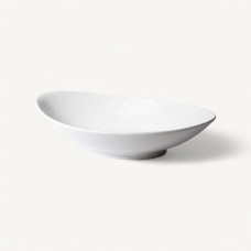 Haus Fuente Surco Ovalado Blanco 7x31x20cm de Porcelana