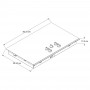 Whirlpool Plancha de Cocina Eléctrica WCE55US6HB Negro de Vitrocerámica 91cm con 5 Zonas / 1 Zona Dual