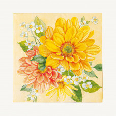 Juego de 20 Servilletas Cocktail Hello Sunshine Amarillo 25x25cm