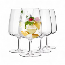 Kronos Glass Juego de 4 Copas para Agua Modern 0.33L de Vidrio