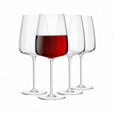 Krosno Glass Juego de 4 Copas para Vino Tinto Modern 0.75L de Vidrio