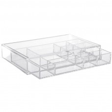 Organizador Apilable Mediano Rectangular para Joyas con Caja 12 Servicios 100% Acrílico